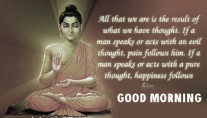 Quotes Good Morning Photo Pics With Gautam Buddha HD Download 