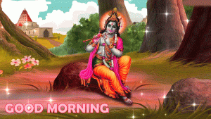 Radha Krishan Good Morning Photo Pics Download 