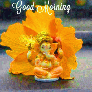 HD Ganesha Blessing Good Morning Photo Wallpaper 