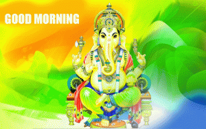 Lord Ganesha Good Morning Photo Pics Download 