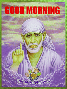 Om Sai Baba Blessing Good Morning Photo Download for Whatsapp