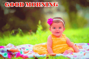 Baby Girl Good morning Wallpaper free Download 