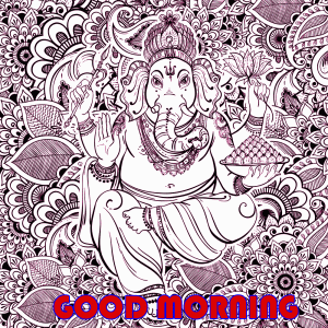 HD Ganesha good morning artistic images Free Download