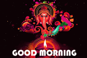 Lord Ganesha Art Good Morning Photo Free Download
