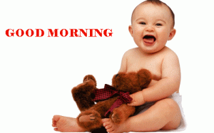 Very Cute Baby Boy Good Morning Photo Pics In HD Download 
