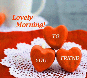 Heart Good Morning Photo Pics With Friend