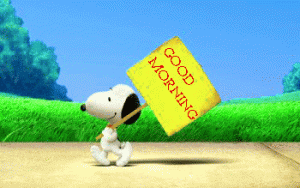 Snoopy Free Good Morning Wallpaper Download