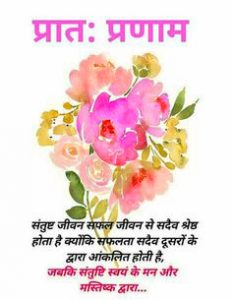 Flower Good Morning Images In Hindi 