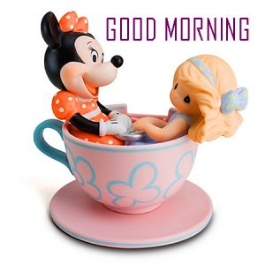 Good Morning Tea Cup Images With Cartoon 