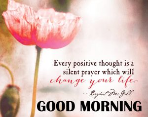 Good Morning Thoughts Images In English With Flower