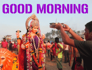 Jai Mata Di / Maa Durga Good Morning Wishes Images Photo Pics HD