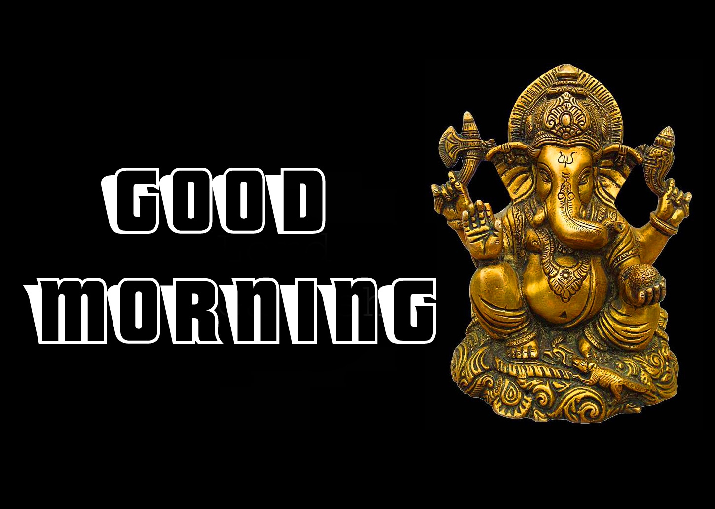 Ganesha good morning Wallpaper Download 