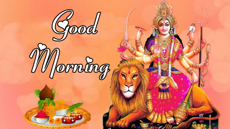 Good Morning Images Download With Maa Durga 