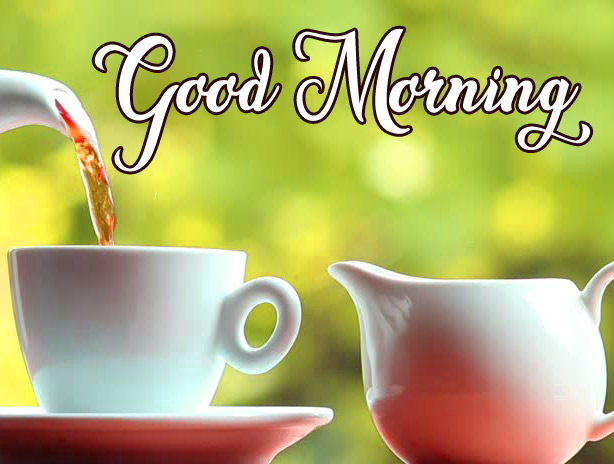 High Quality Good Morning Pics Download With Tea Cup