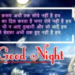 Beautiful Hindi Shayari Good Night Wallpaper free