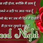 Hindi Shayari Good Night Wishes Wallpaper Free Download