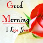 Morning Wishes Images With Red Rose Photo for Facebook Status