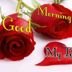 Morning Wishes Images With Red Rose Photo Download
