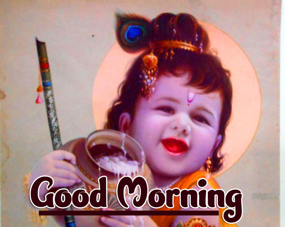 God Krishna Good Morning Images pics Download 