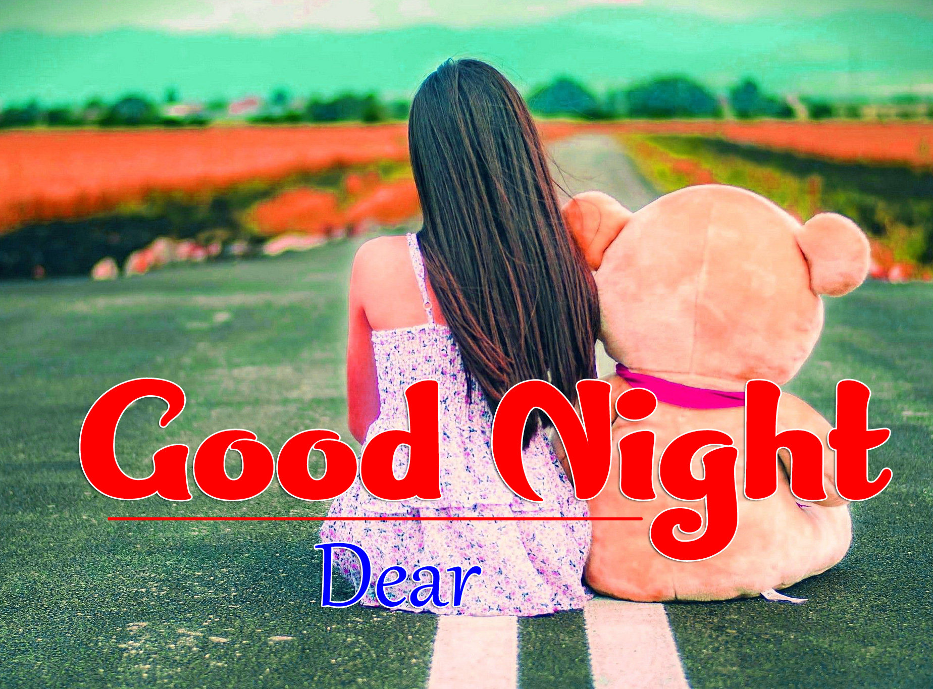 Cute Girls Good Night Whatsapp DP Profile Images Pics Download 