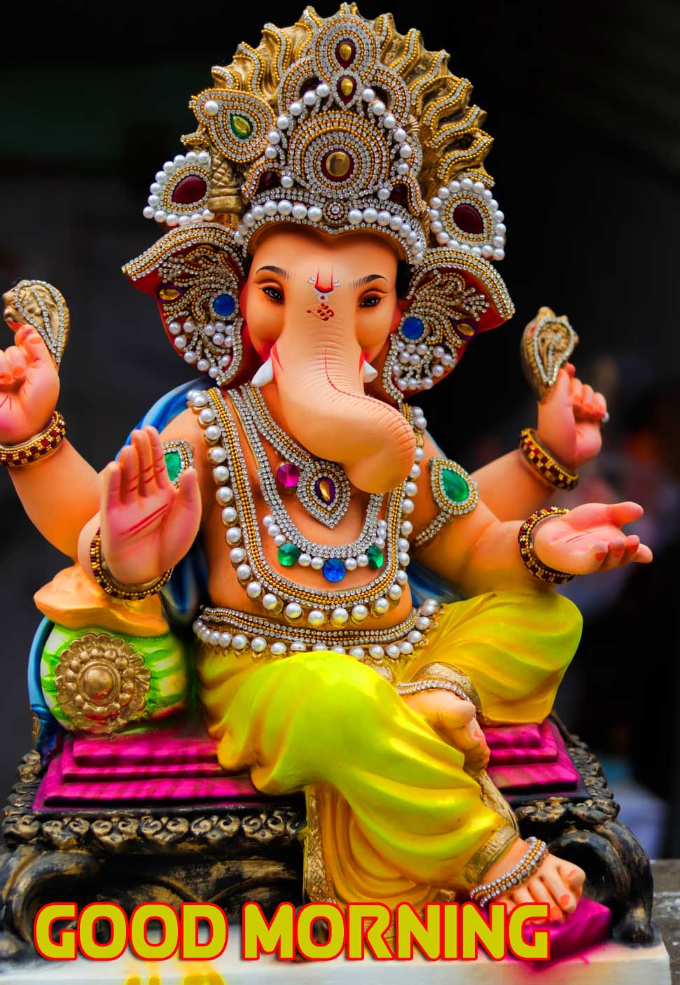 859+ Good Morning Ganpati Bappa / Ganesha images Download