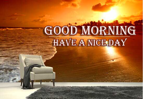 Good Morning Wishes With Sunrise Wallpaper Free Download 