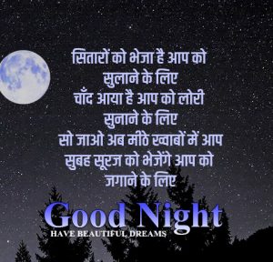 Hindi Shayari good Night Pics Wallpaper HD For Whatsap