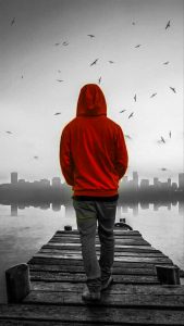 Sad Boy Whatsapp Dp Images With Red Dress