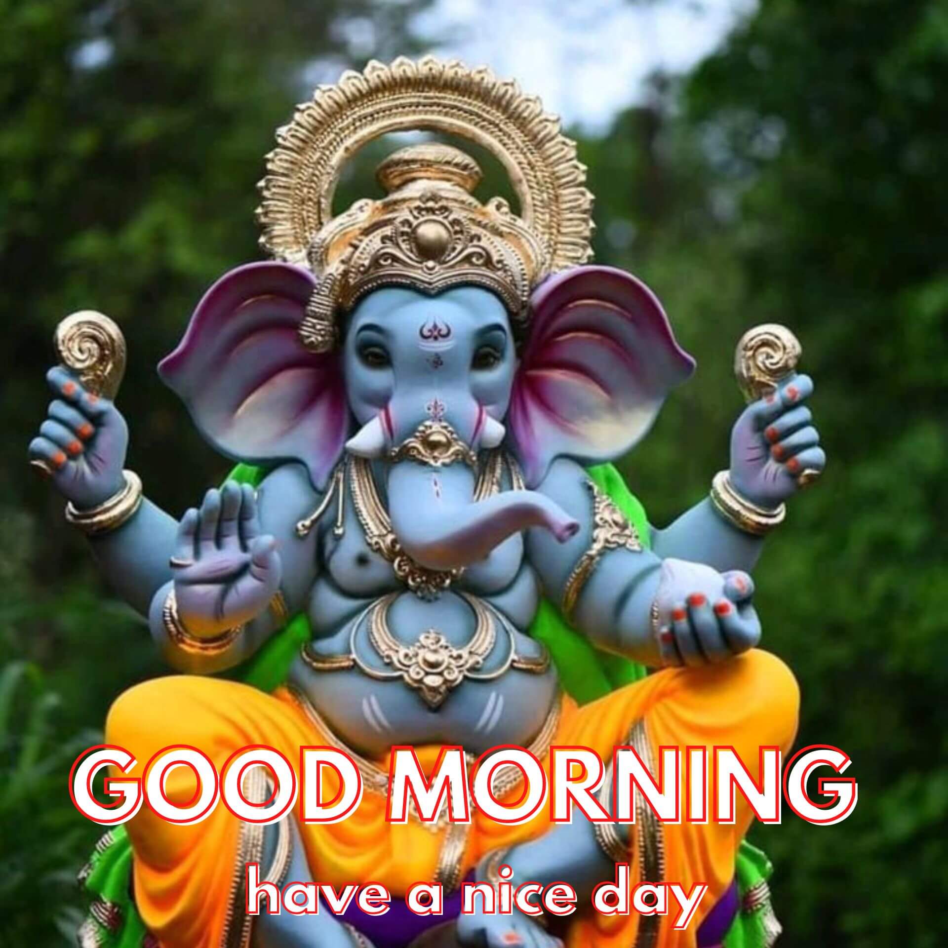 345+ Lord God Ganesha Ji Good Morning Images HD Download