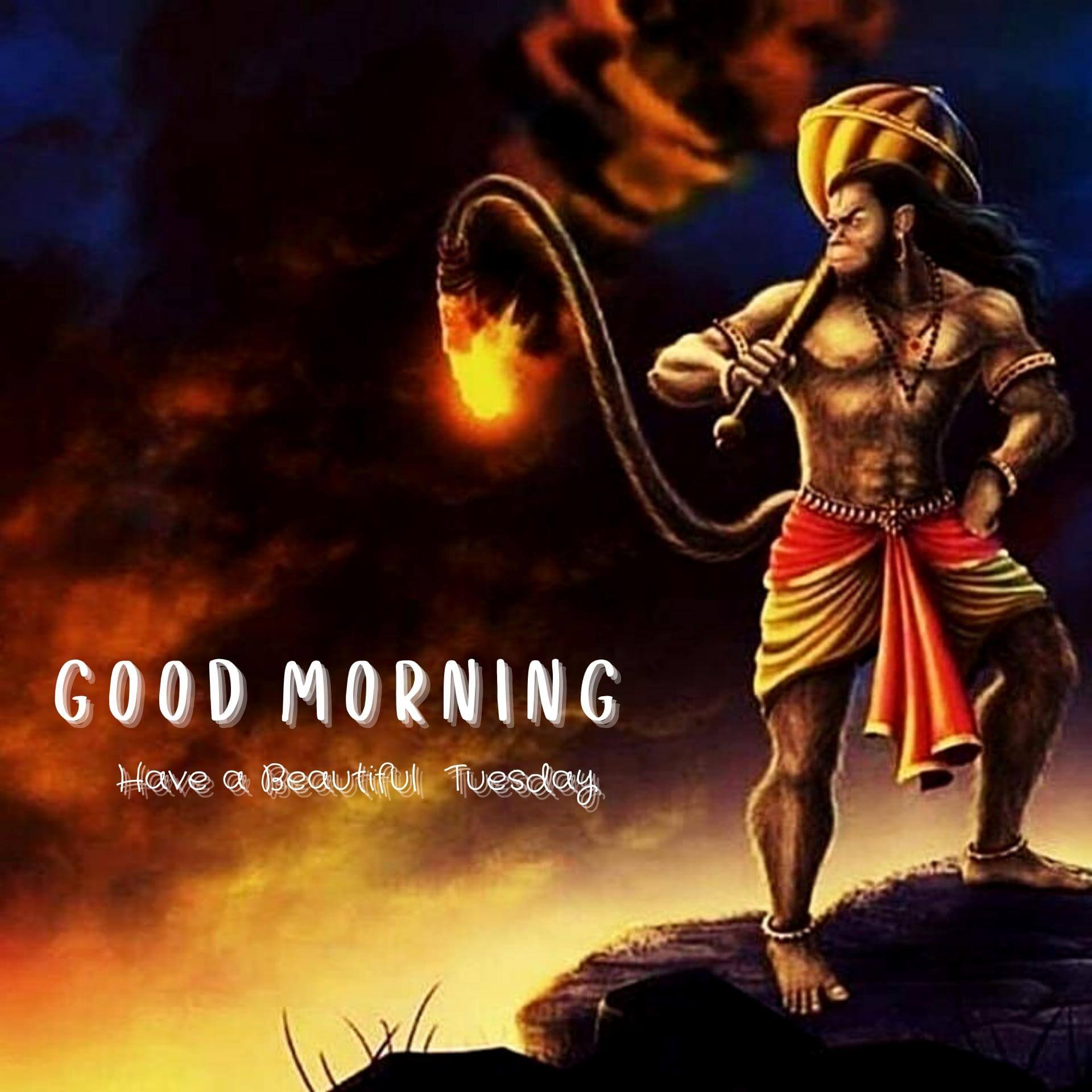 God Hanuman JITuesday good morning Wallpaper Download Free