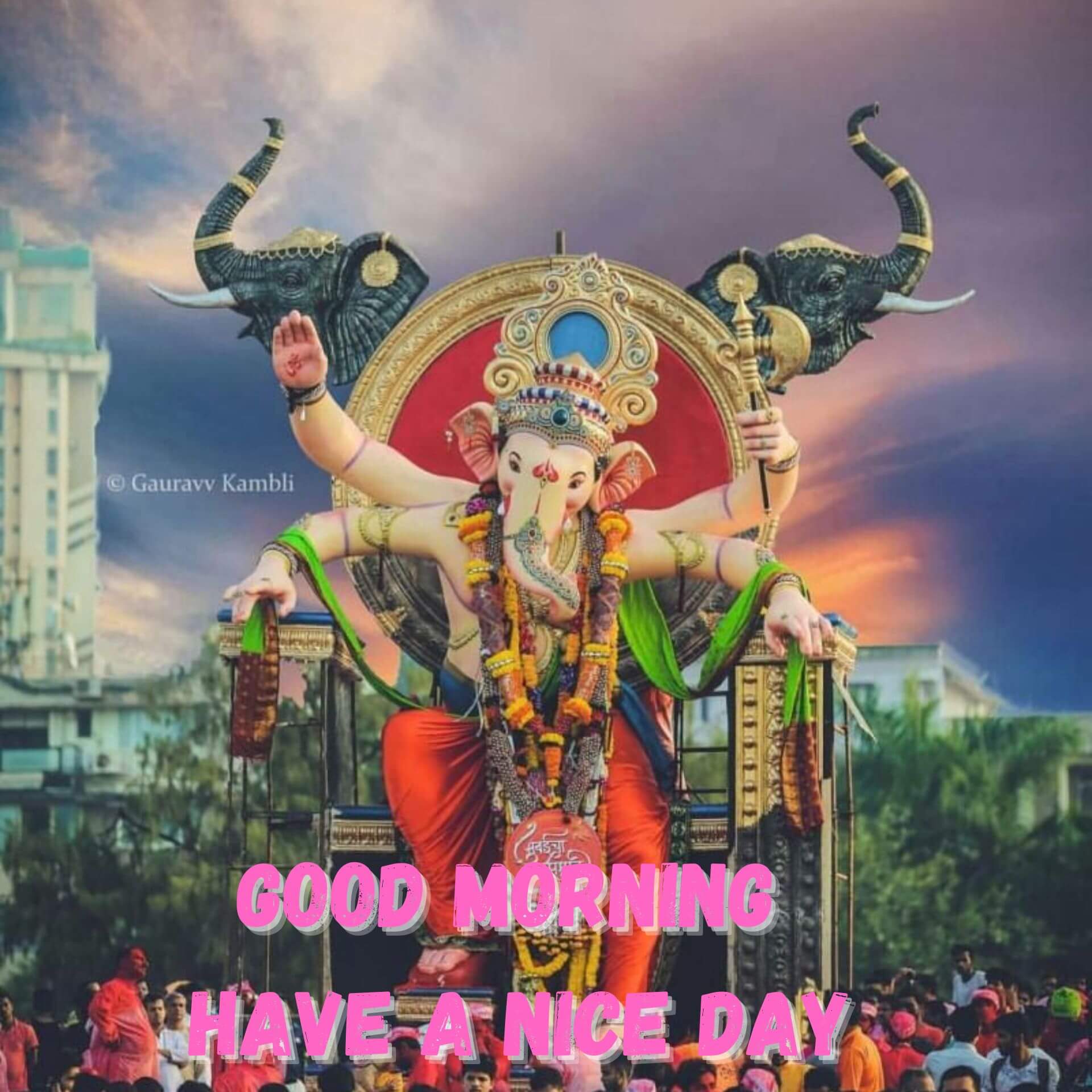 Lord God Ganesha Ji Good Morning Wallpaer