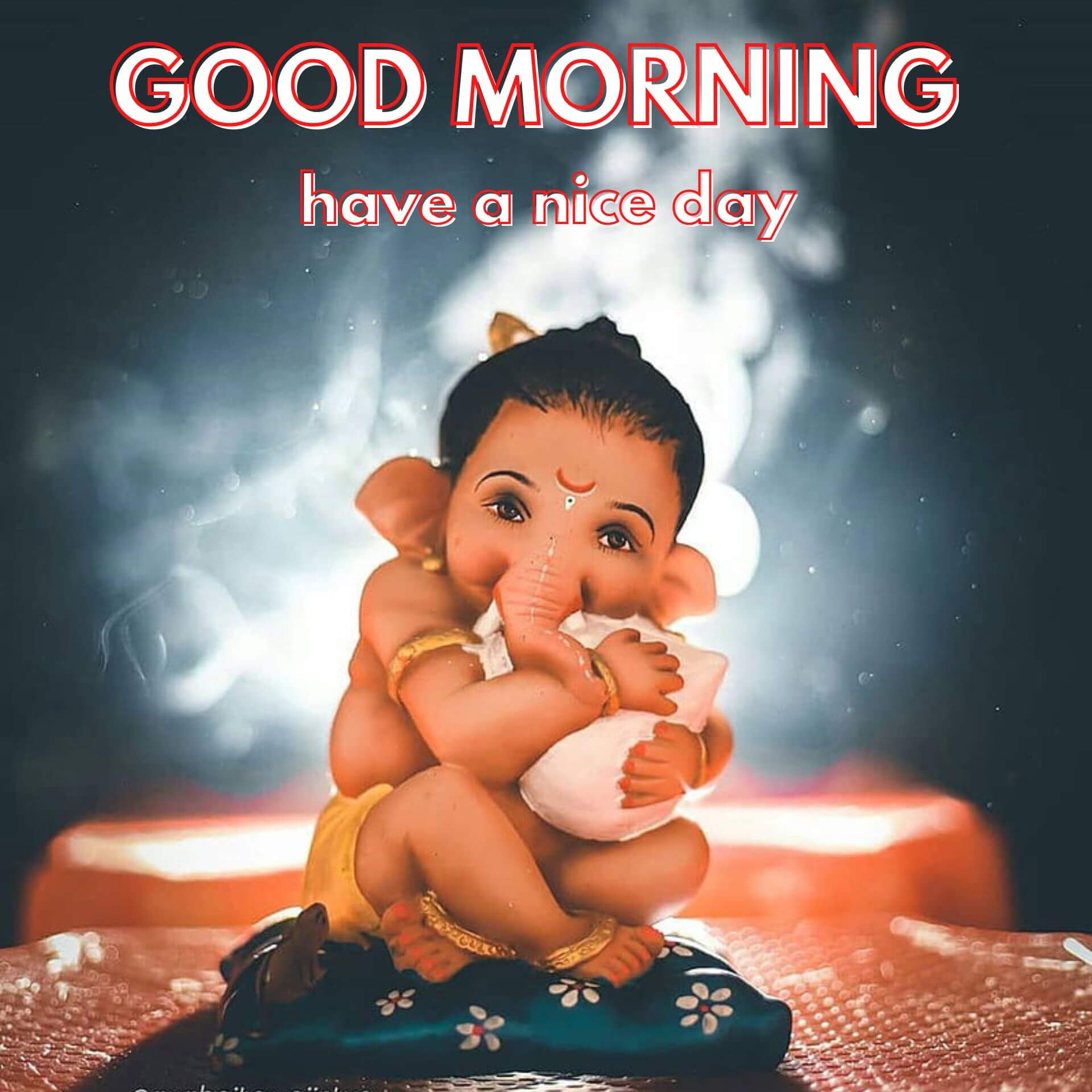 Lord God Ganesha Ji Good Morning Wallpaper Free Download