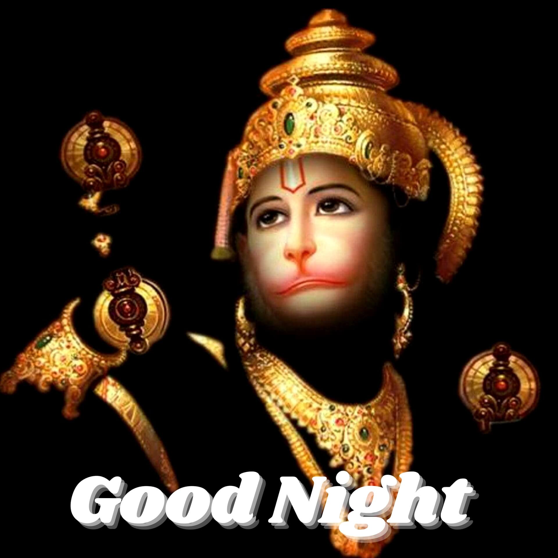 God Good Night Images Wallpaper photo With Hanuman JI
