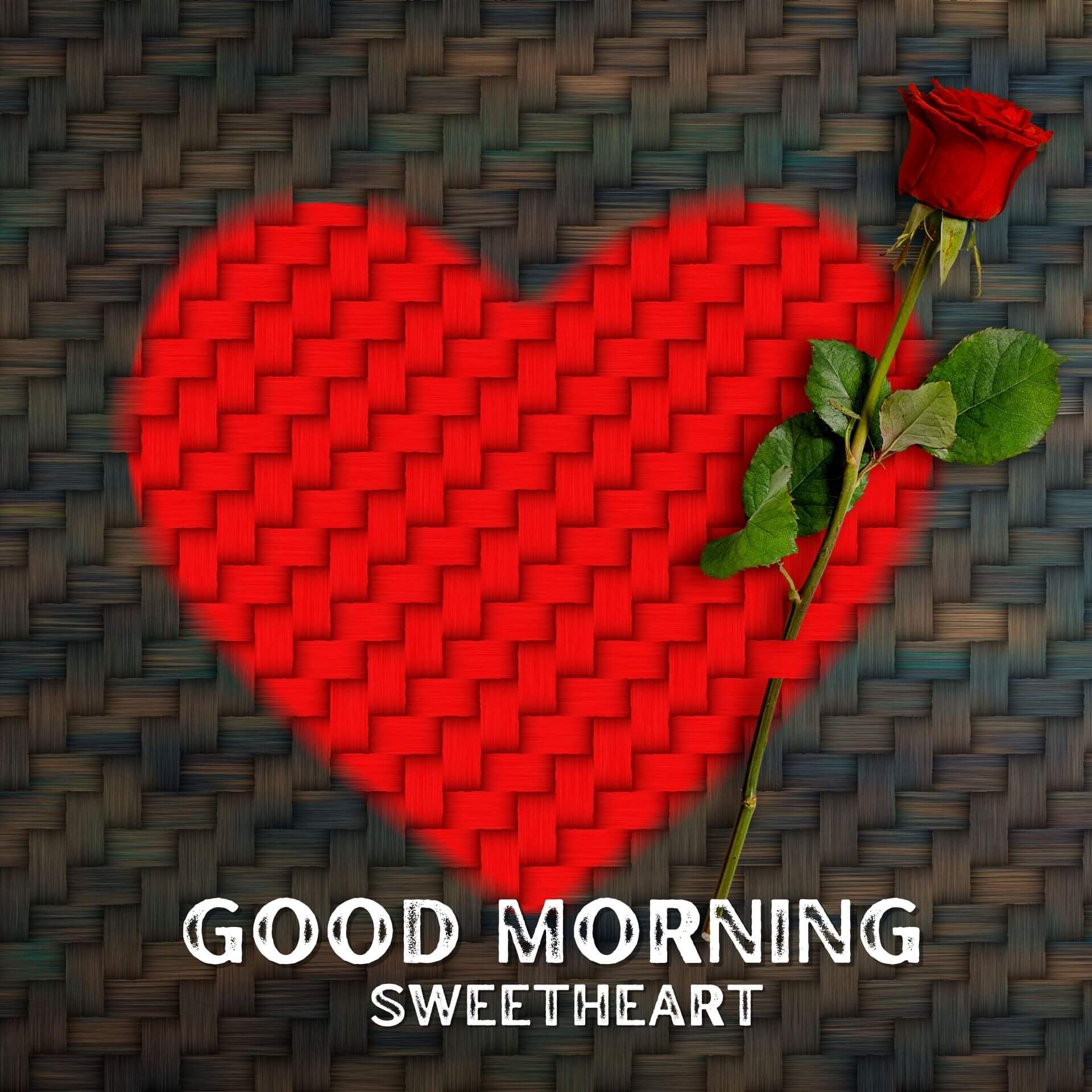 Heart Romantic Good Morning Wallpaper for Facebook