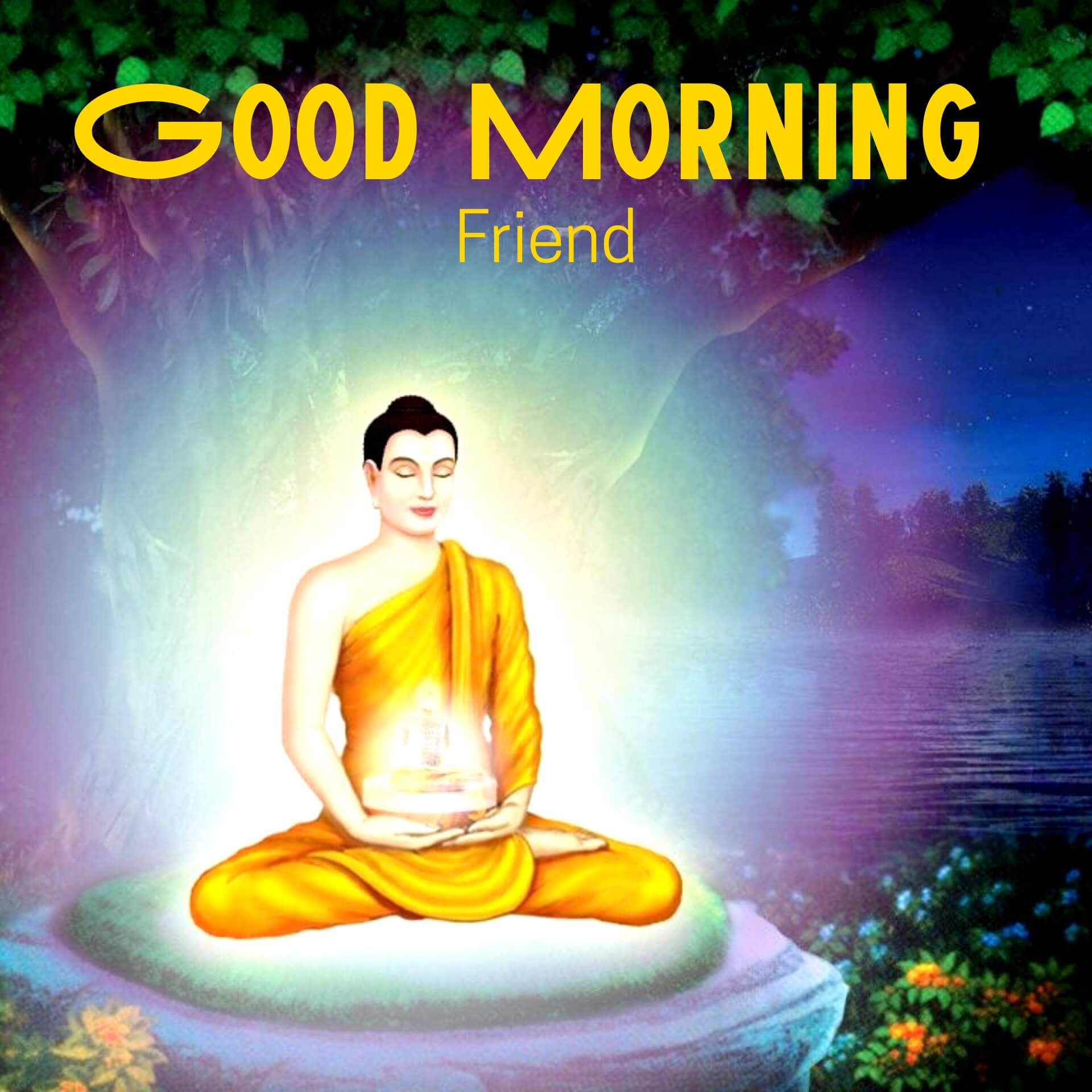 Free Gautam Buddha Good Morning Wallpaper