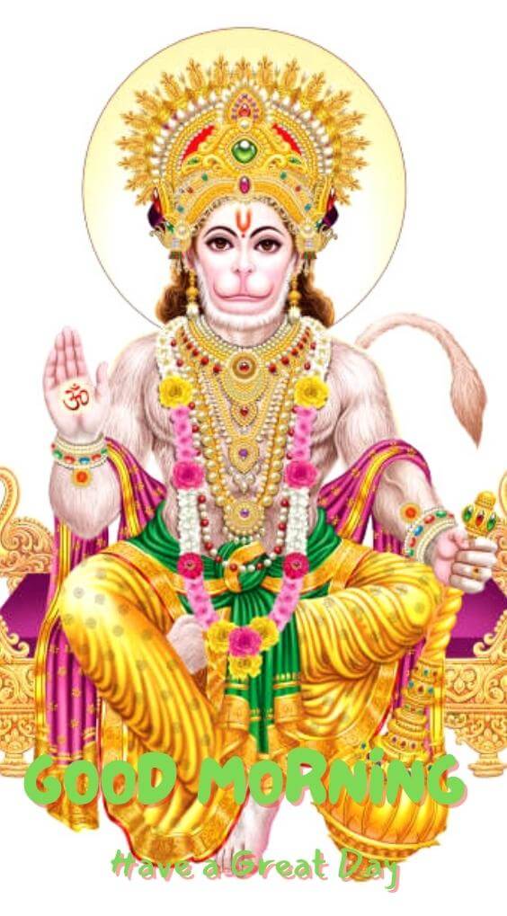 Good Morning Images Photo With Hanuman JI