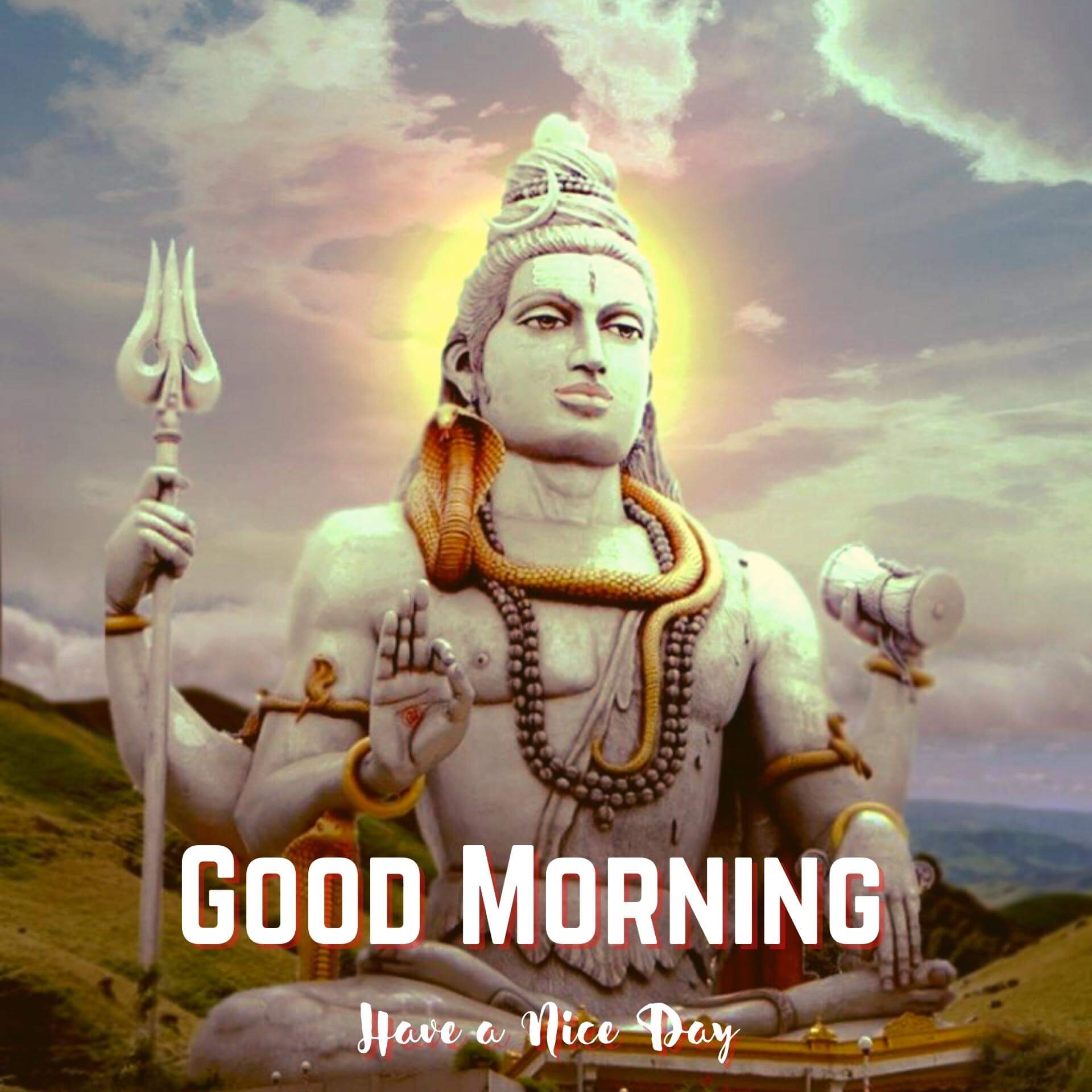 Full Screen Shiva Good Morning Wallpaper