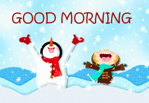 Cartoon Good morning Photo Pics For Winter