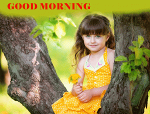 Cute Baby Good Morning Photo Pics In HD Download 