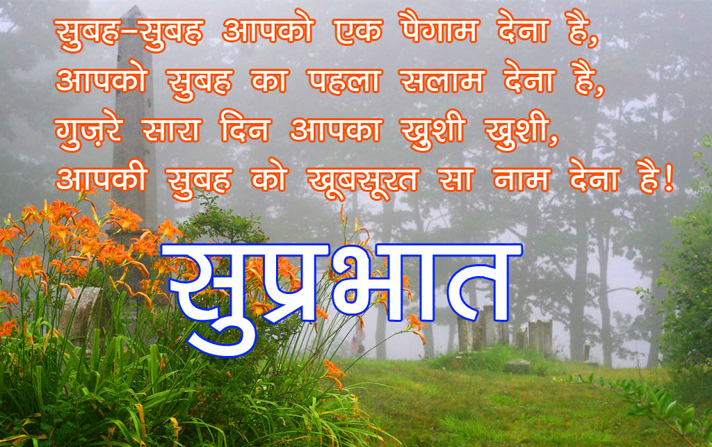 Happy Good Morning Wallpaper In Hindi Quotes 